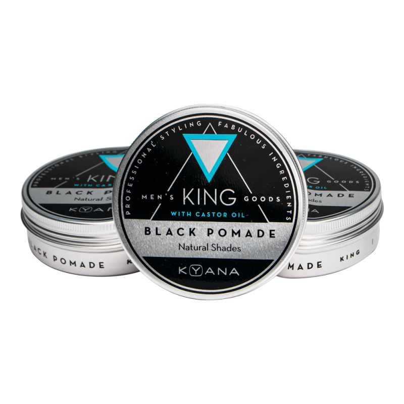 King Black Pomade Μαύρη Πομάδα για Styling & Χρώμα 100ml